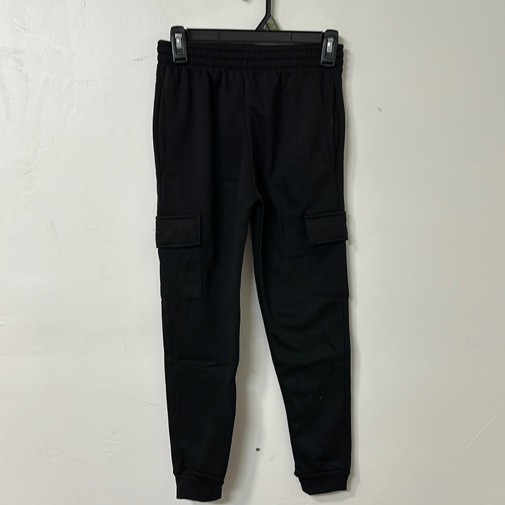 Black Cargo Joggers